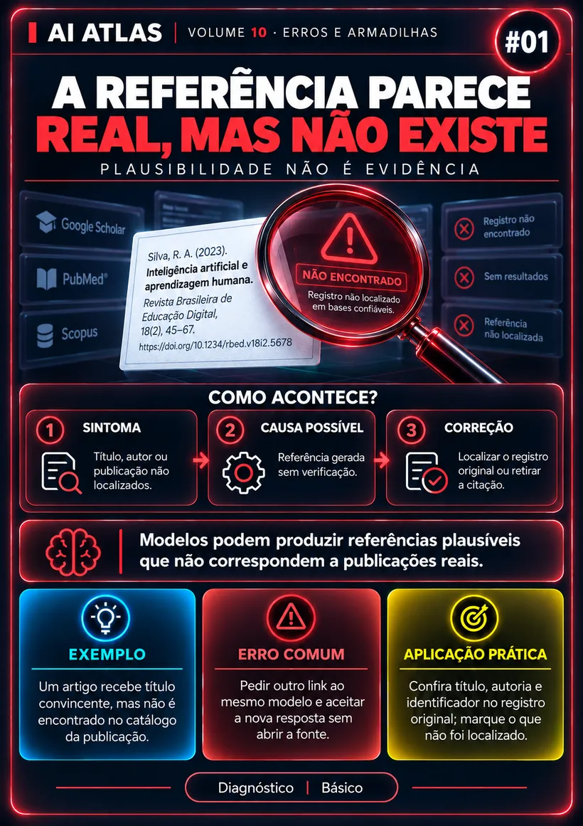 A referência parece real, mas não existe